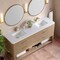 James Martin Vanities Lucian 72in Double Vanity, Carbon Oak w/ 3 CM White Zeus Quartz Top D704-V72-PBO-3WZ - alternate 3